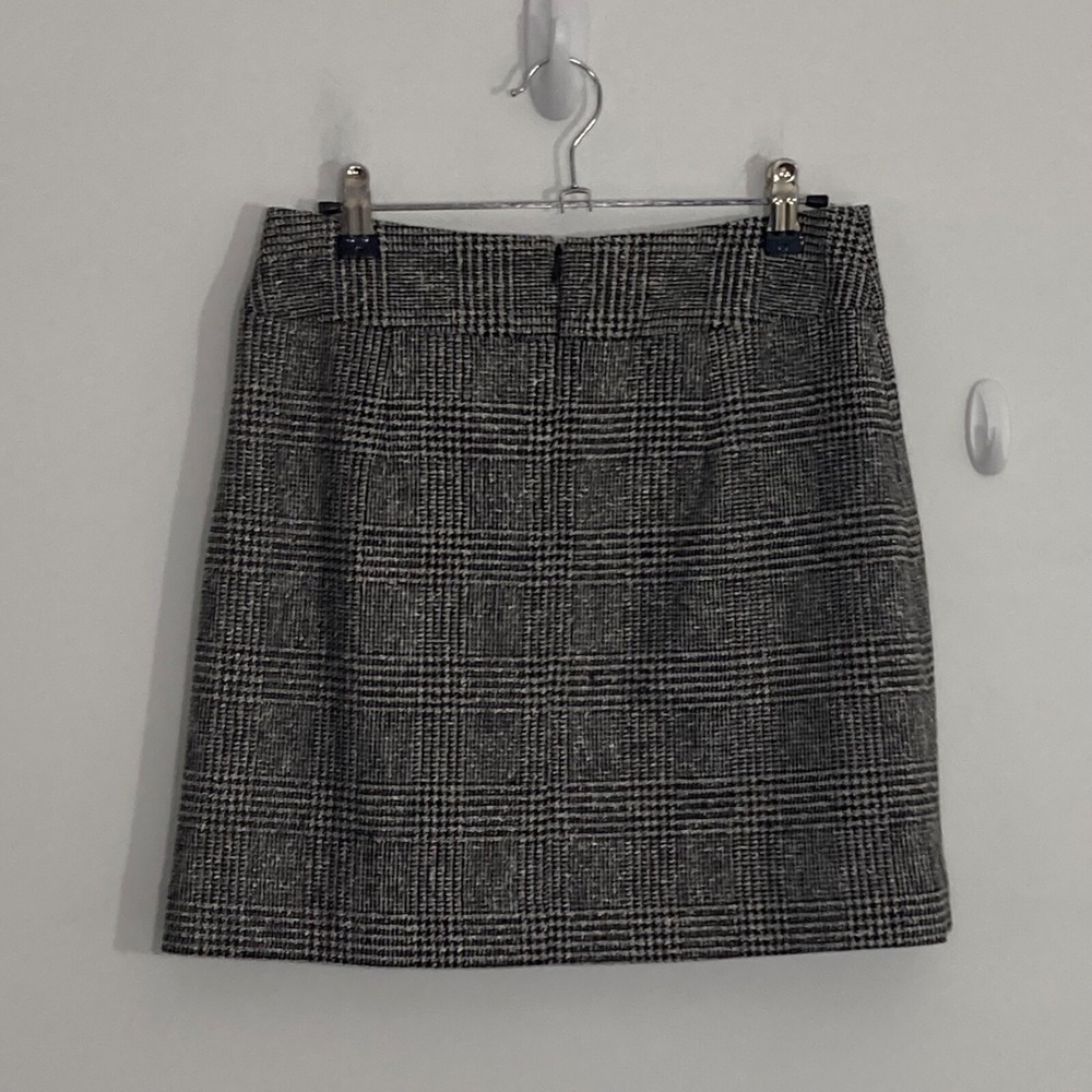 Body By Victoria Womens Skirt 2 Black Plaid Wool Blend Academia Gothic Vixen - Picture 5 of 14